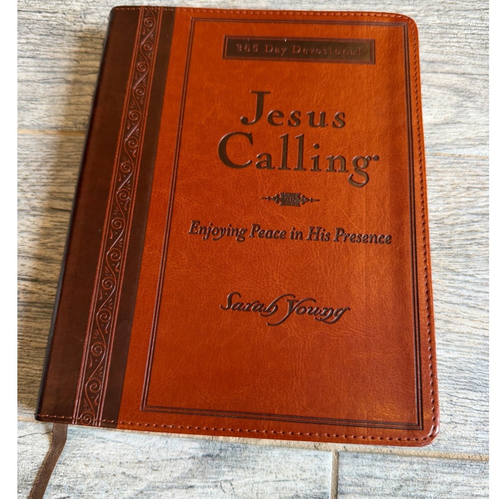 Thomas Nelson Jesus Calling Devotional Sarah Young Brown Leathersoft 365 Day